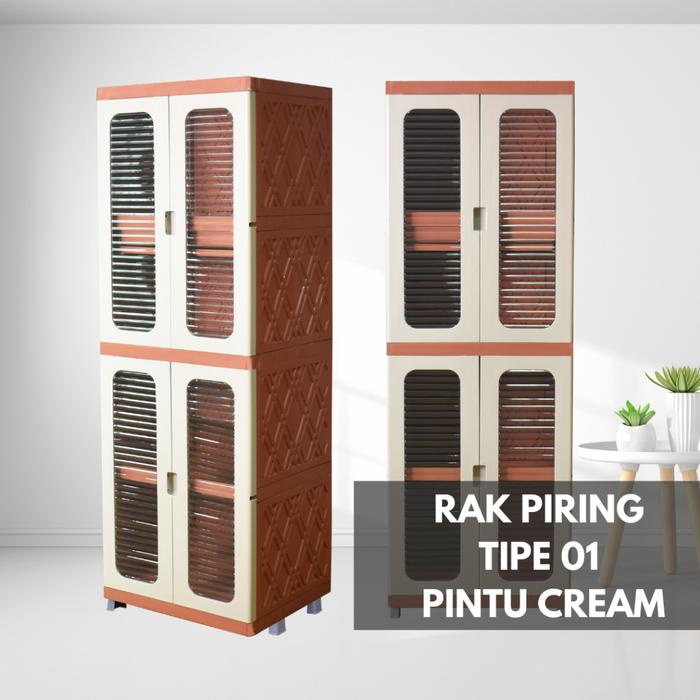 CHIKARA 4 PINTU 6 PINTU LEMARI PIRING RAK PIRING lemari susun lemari plastik lemari dapur piring