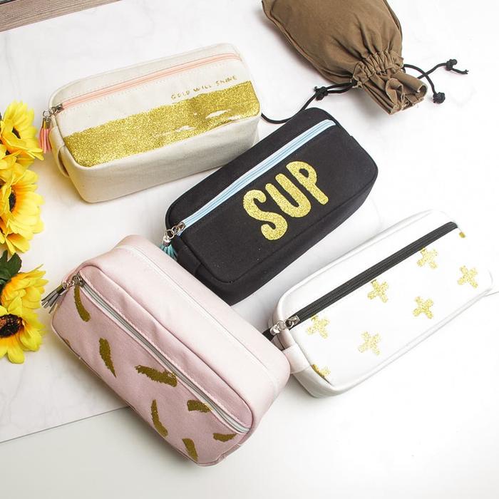 

Ready Tempat Pensil Korean Style Simple Abstrak Premium Quality