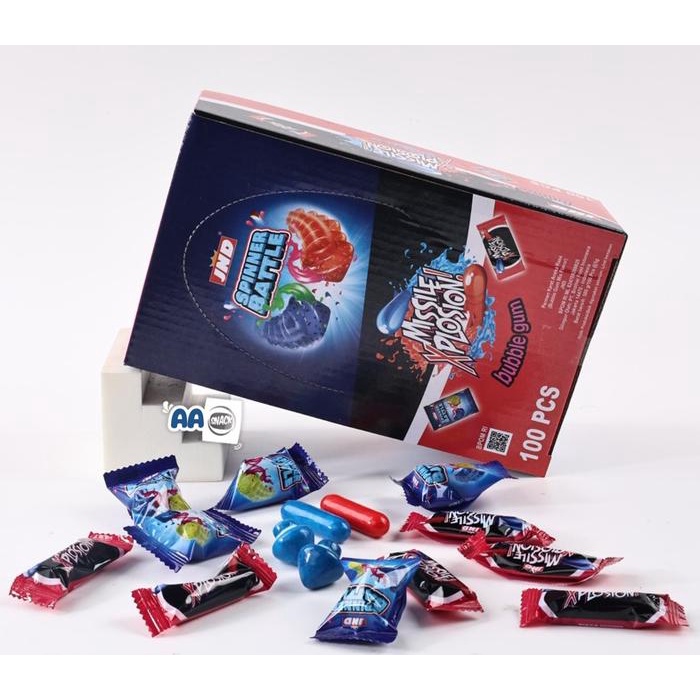 

Kuliner.Kita Jnd Bubble Gum Spinner Box Isi 100 X 5 Gr