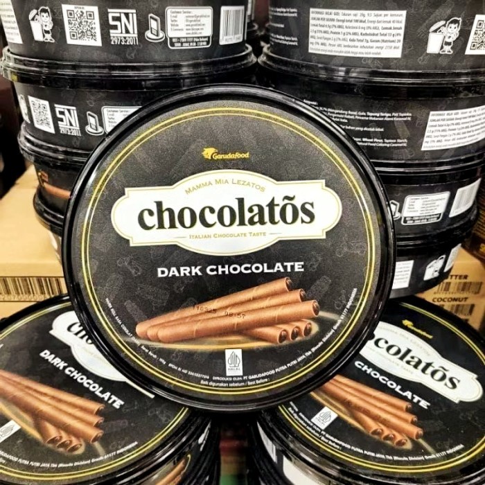

Kuliner.Kita Chocolatos Dark Choco Wafer Roll Coklat 190 Gram