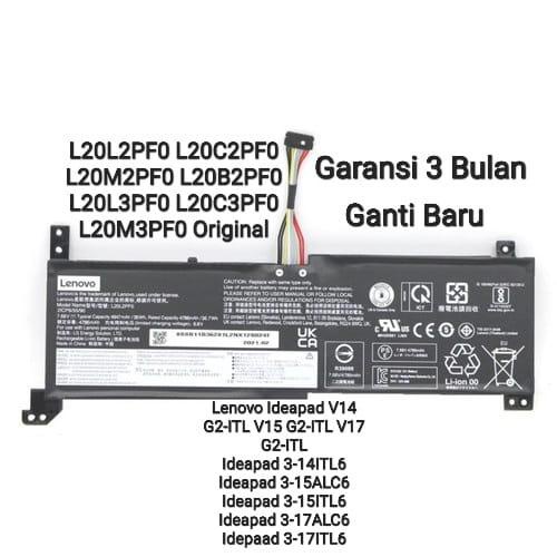 Ready Baterai Lenovo Ideapad 3-14ITL6 Ideapad 3-15ALC6 Ideapad 3-17ALC6