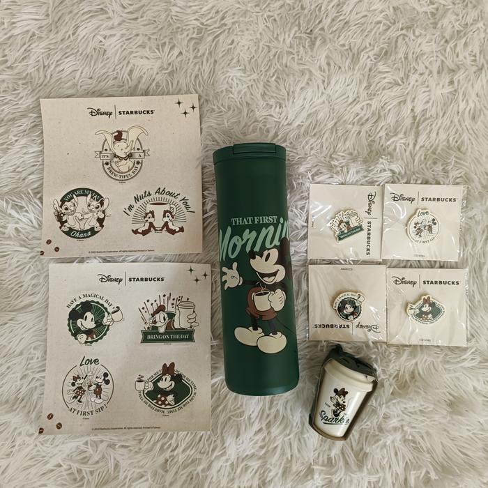 Tumbler Starbucks Disney Mickey SS Pin Ornament Sticker Disney Mickey