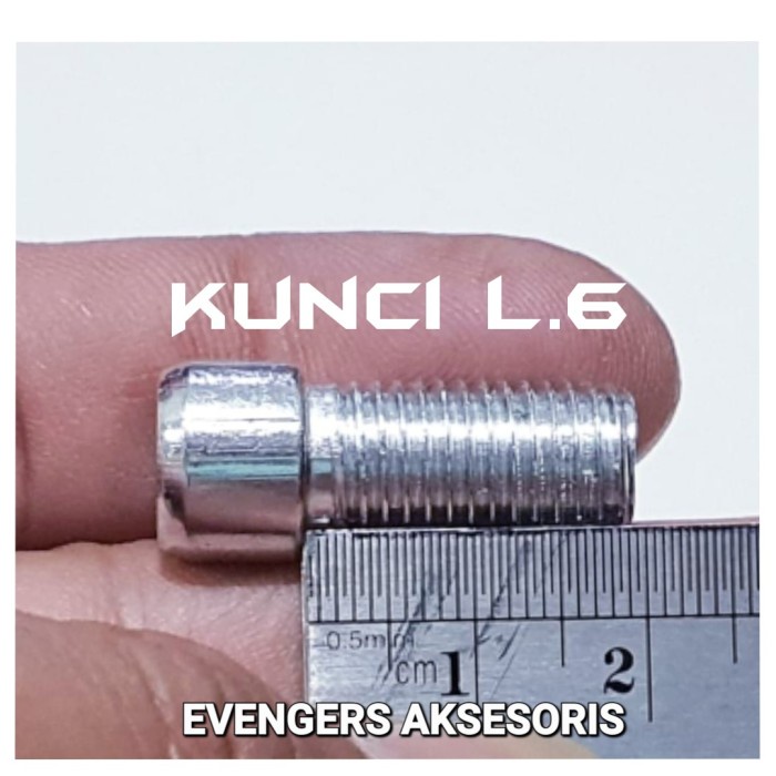 BAUT L SPION MOTOR/BAUT L6 UKURAN 10 X 25 DRAT KANAN/DRAT KIRI/KUNCI L