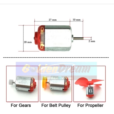 Motor DC 1-6 Volt Mini Miniatur Dinamo Listrik Dinamo Motor DC Dinamo Kecil Murah