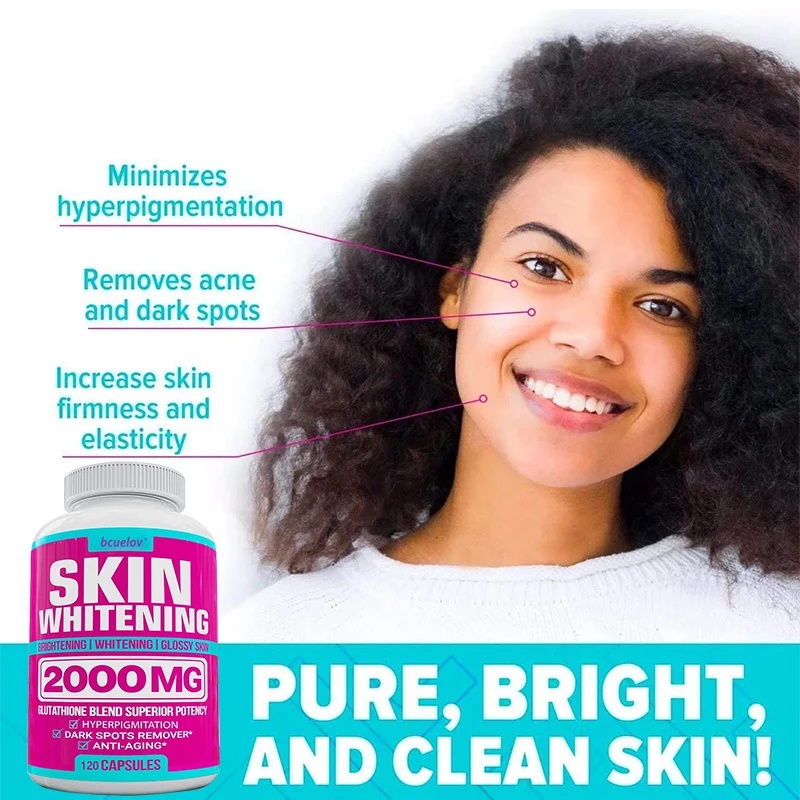 NEW 2000 MG GLUTATHIONE FOR SKIN WHITENING AND BRIGHTENING - GLUTATHIONE BLEND - ANTI-AGING,