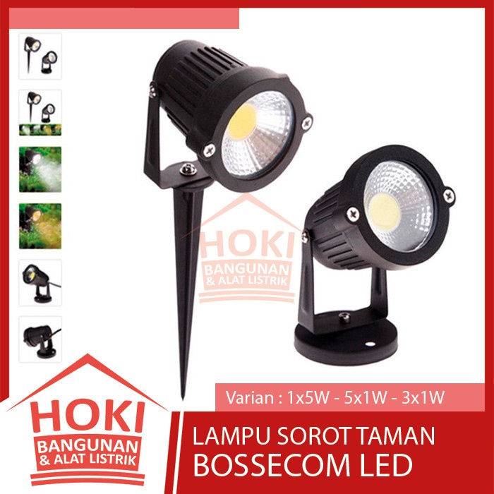 LAMPU LED SOROT TAMAN TANCAP BOSSECOM 1W 3W 5W - Garden Spotlight