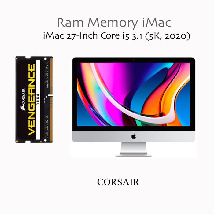 Ready RAM 16GB Memory iMac 27 Core i5 3.1 5K 2020 Corsair DDR4 2666MHz