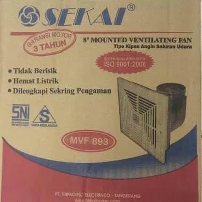Original.. Sekai Exhaust Ventilating Fan Mvf-893 8Inch Xhaust Fan Ceiling 8