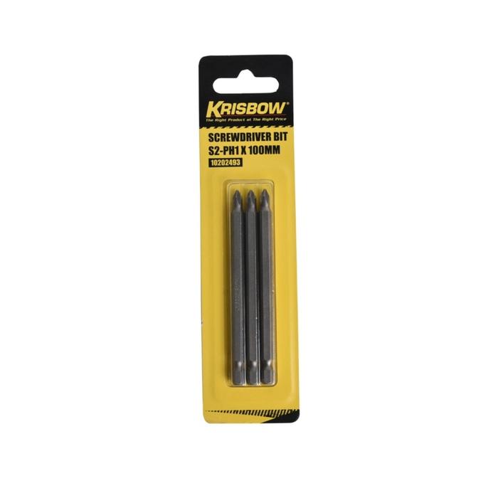 Mata Obeng Screwdriver Bit Ukuran Panjang 100mm Isi 3 Pcs