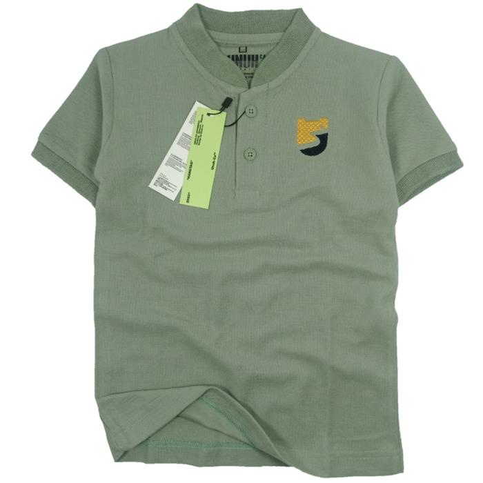 Cilboy- Kemeja Polo Baju Kaos Kerah Anak Laki Laki 1 - 12 Tahun Hijau Mint