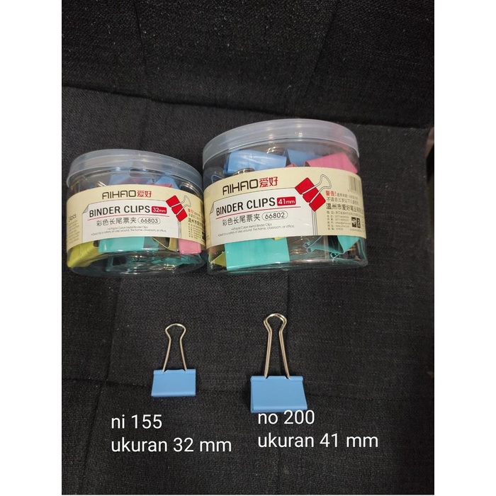 

Open DS] binder klip no 155 warna satuan 32 mm aihao