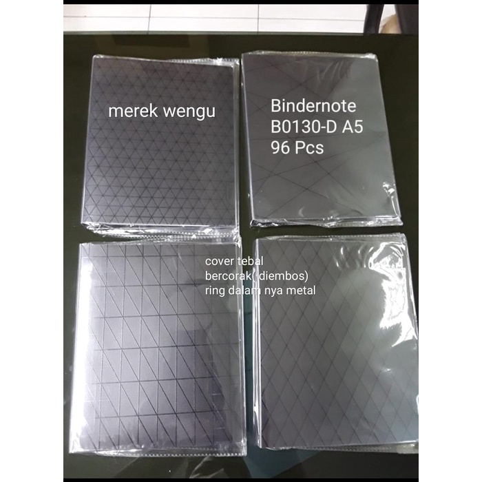 

^^^^^] map looseleaf wengu a5 black style ring besi isi 54 lembar plus sekat