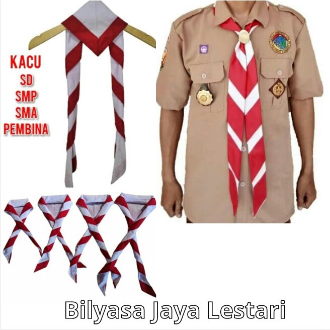 Perlengkapan Atribut Hasduk Kacu Pramuka SD SMP SMA Pembina Panjang Jumbo Dw05