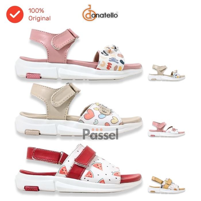 StylKids- Donatello Sz. 26-30 Sepatu Sandal Anak Perempuan Kasual Printing DC12061R / DC12062R /