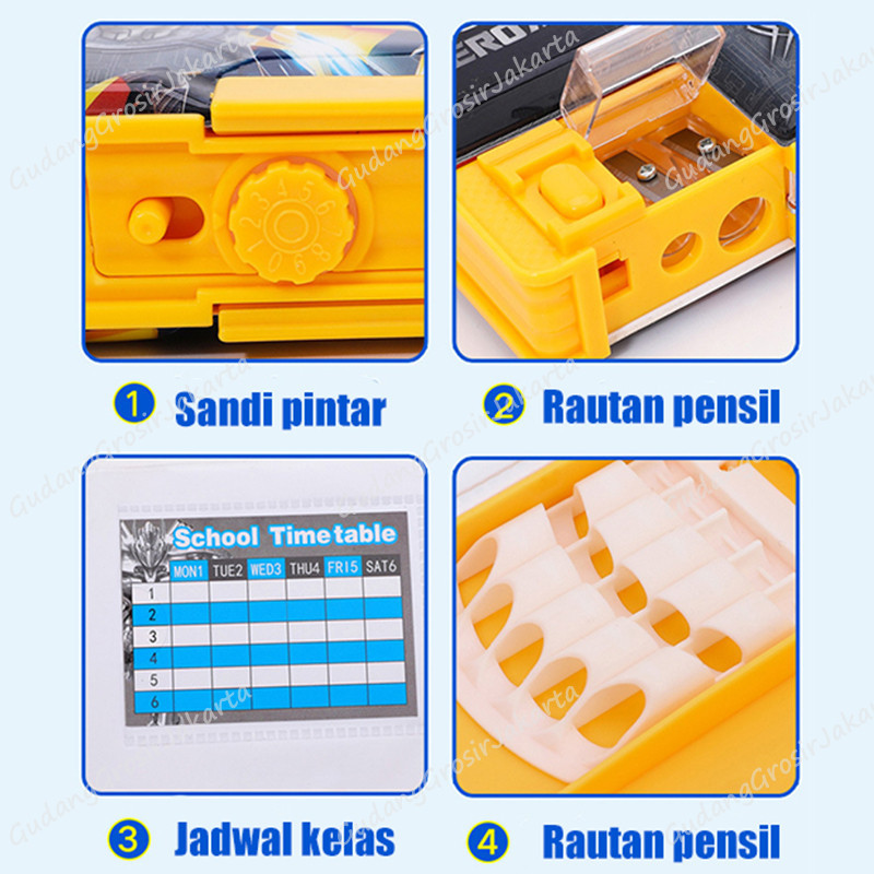 

K Pensil Multifungsi Motif n Untuk Anak Laki-Laki /Transformer Password Pencil Case /Tempat Pensil