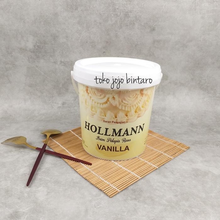 BisaInstan- (GOJEK) HOLLMANN BUTTER CREAM / FILLING / TOPPING SIAP PAKAI 1 KG PAIL