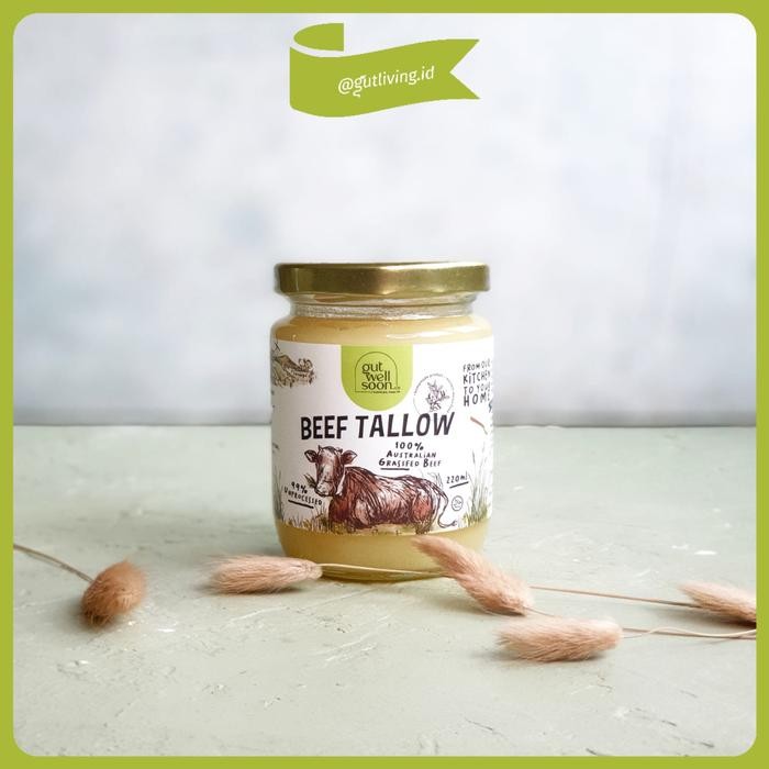 

BisaInstan- Beef Tallow Grassfed Cow Unpurified Gut Well Soon Lemak Sapi Alat Masak Non Toxic SS316Ti