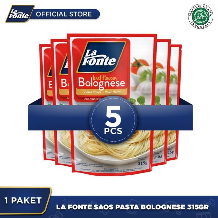 

BisaInstan- 5 Pcs - La Fonte Saos Pasta Bolognese 315gr