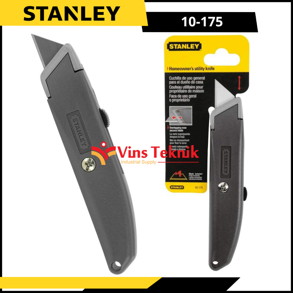 

Cutter Plastic Retractable Utility Knife Stanley 10-175