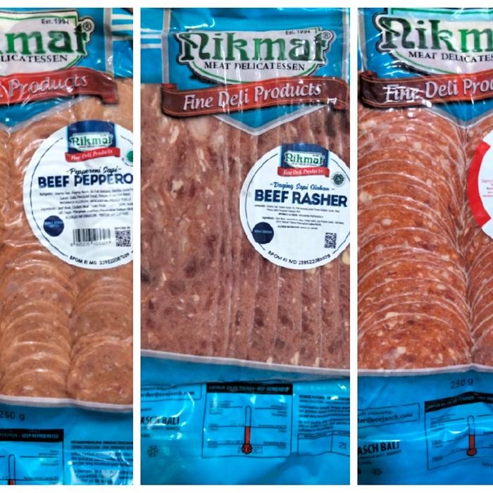 

Kirim,HariYgSama- [PROMO...!!!] Nikmat Beef Pepperoni/Rasher/Cooked Salami