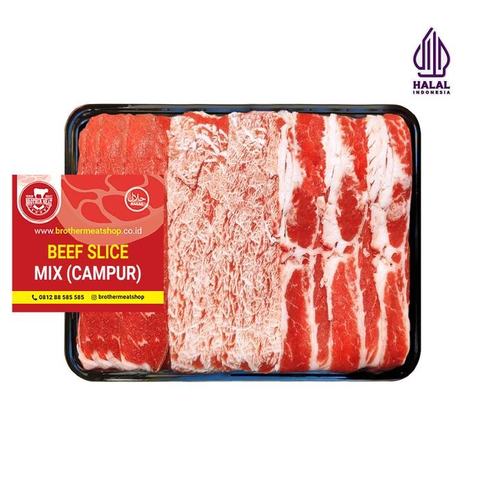 

Kirim,HariYgSama- Beef Slice Mix Daging Sapi Slice Halal 500gr, Brothermeatshop