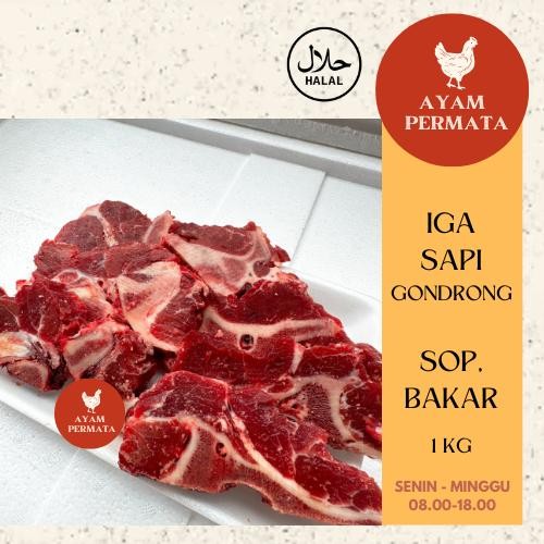 

Kirim,HariYgSama- Iga Gondrong 1 kg - Alternatif Sop Buntut Sapi / Masak Bakar - Import