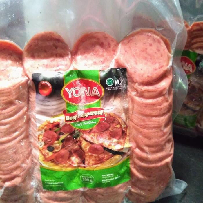 

Kirim,HariYgSama- Beef Pepperoni / daging sapi olahan / daging asap / Yona 500gr
