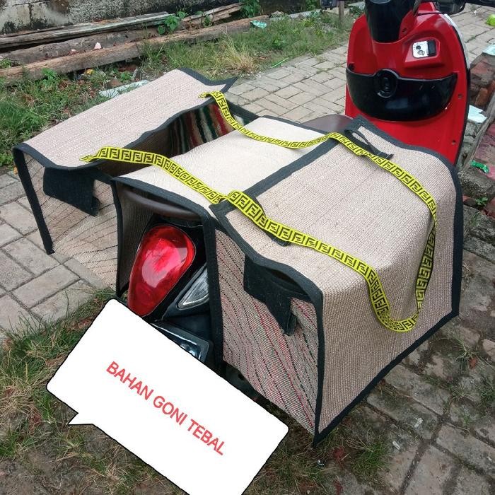 READY LTPS TAS OBROK KURIR TAS KERANJANG MOTOR ANTI AIR KECIL MOTORCYCLE LAKI KAIN TALI