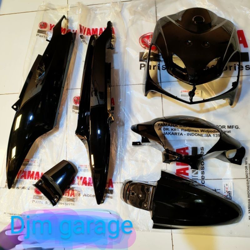 cover body Mio smile hitam original bodi Mio smile hitam original body Alus fullset smile original