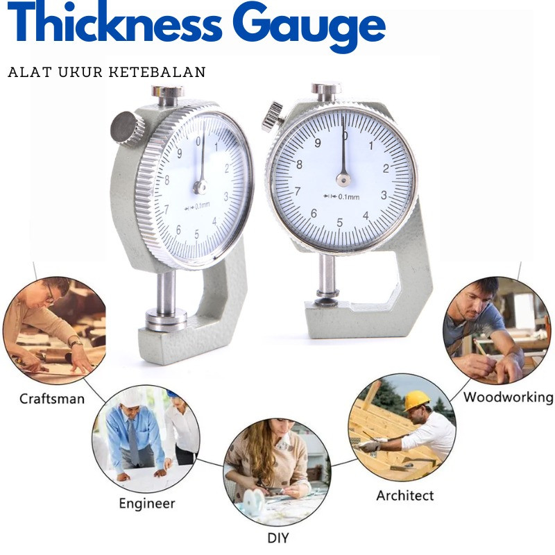 

Analog Thickness gauge alat ukur ketebalan plastik kertas kardus