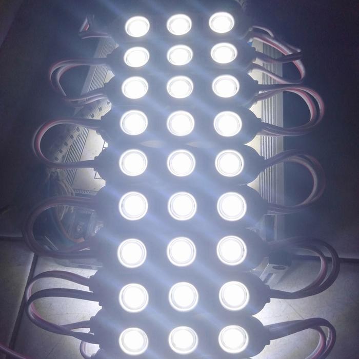 LED MODULE SAMSUNG 3 LED MATA BESAR NYALA PUTIH 12V