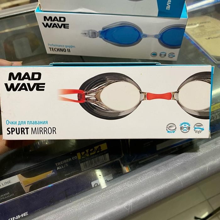 ready stok kacamata renang atau swimming goggles madwave perdormance spurt mirror original original