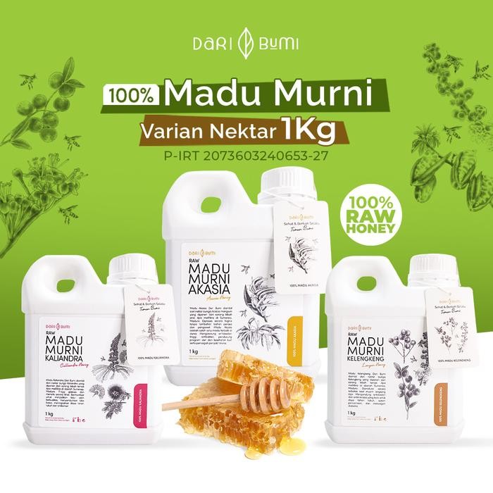 

Dari Bumi Madu Murni 1 kg Raw Honey Nektar Asli