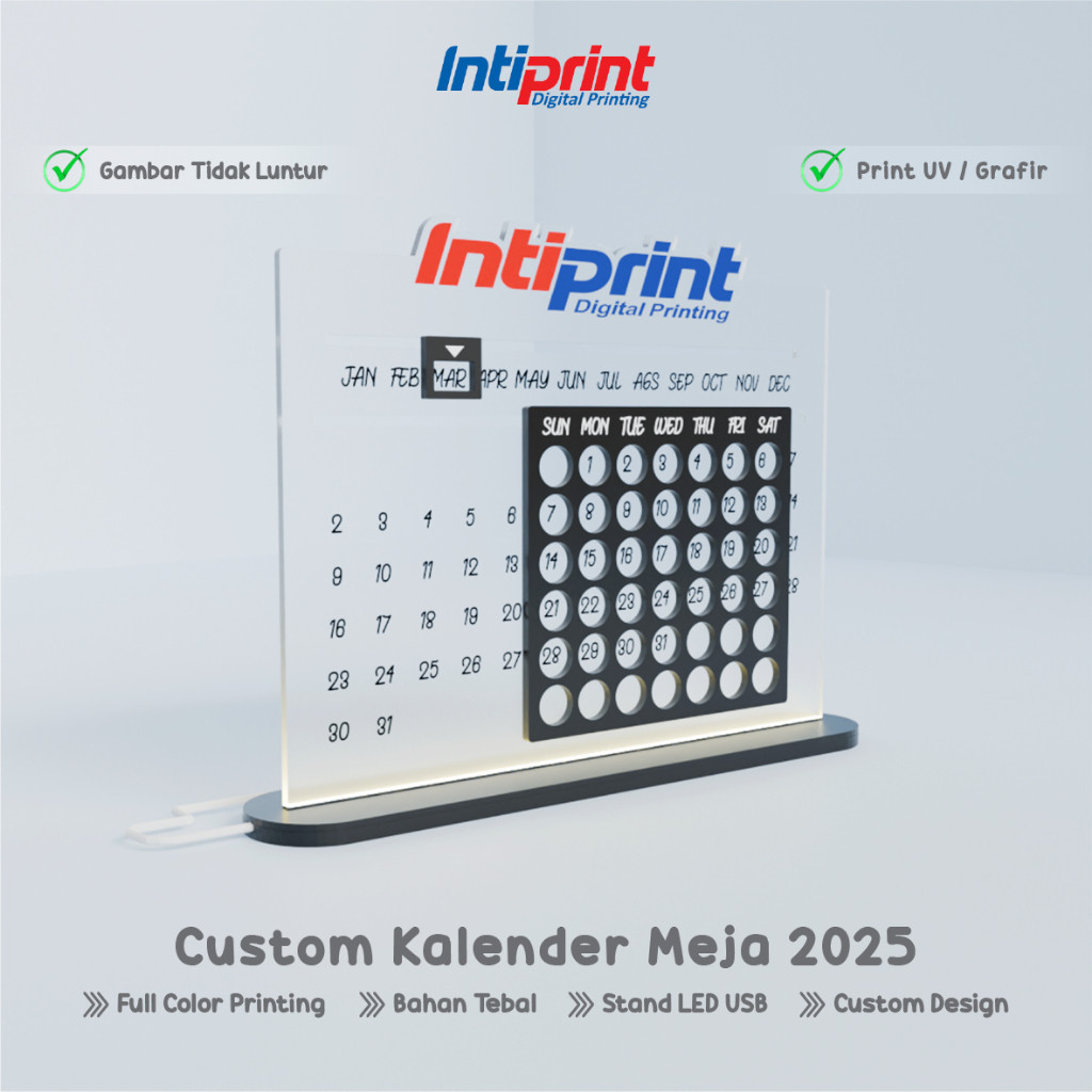 

Kalender Akrilik Custom Logo, Kalender Abadi Akrilik, Kalender Akrilik Tahunan Estetik
