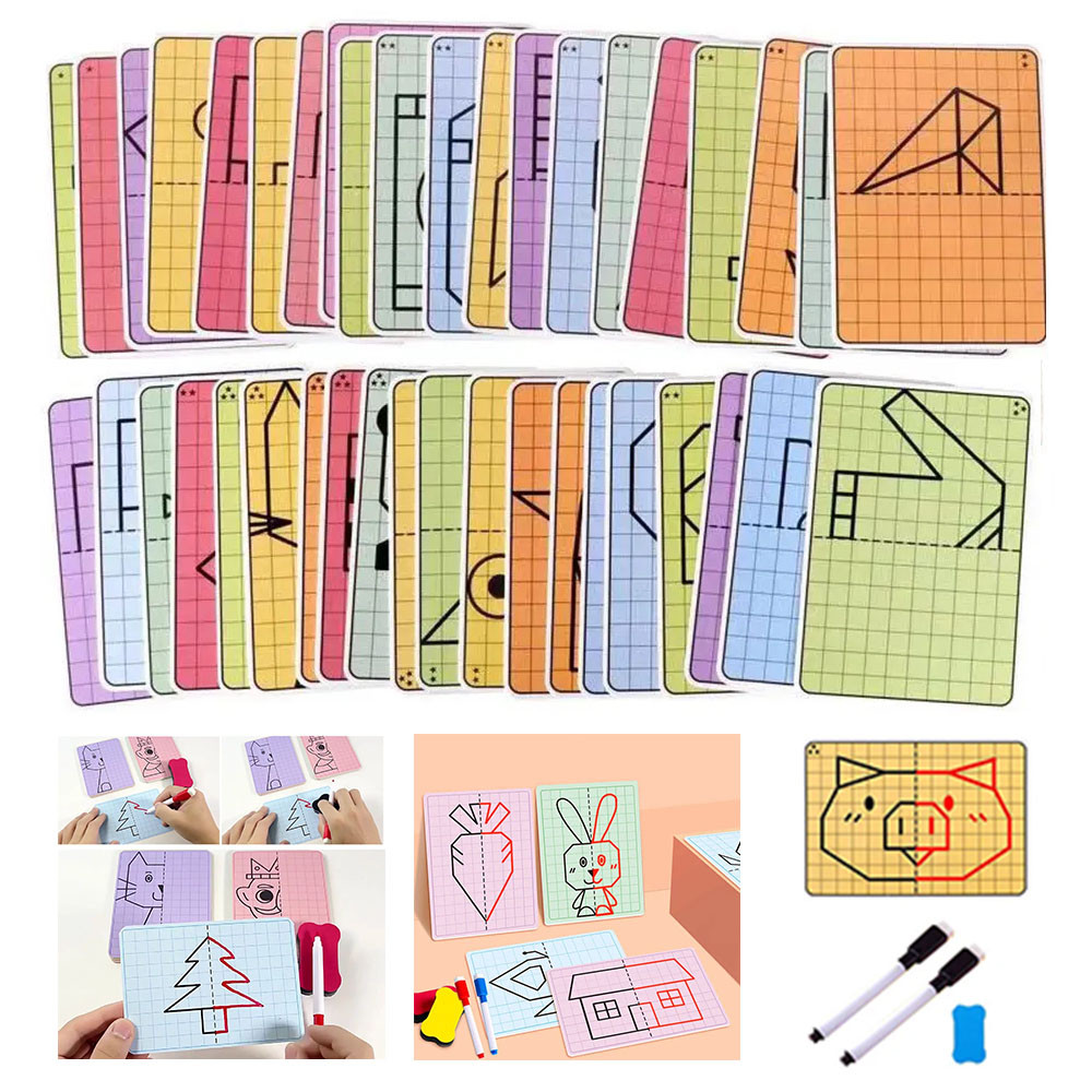 

Creative Kids Lattice Symmetrical Drawing Toys Toddler Fine Motor Skill Concentration Train Tracing