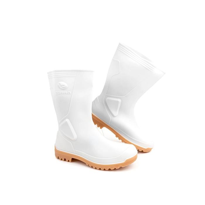 JTTOP" SEPATU BOOT PENDEK TERRA ECO 5 AP BOOTS HIJAU PUTIH KARET NYAMAN LOKAL ANTI SLIP AIR