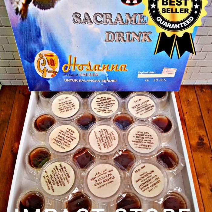 ANGGUR PERJAMUAN KUDUS DAN HOSTI AYAT BESAR ISI 50 HOSANNA