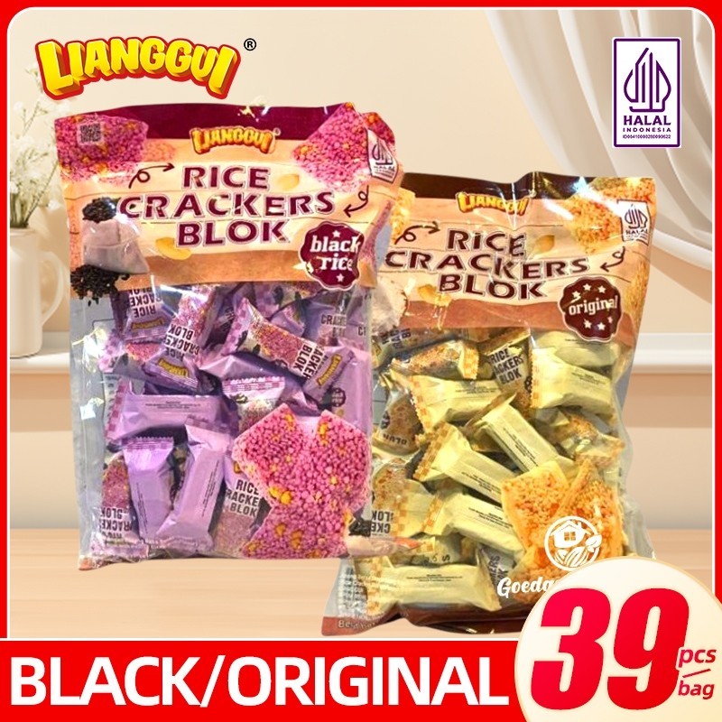 

[HALAL] LIANGGUI JIPANG BERAS I RICE CRACKERS BLOK I KACANG ORINAL BERAS HITAM VIRAL Enak