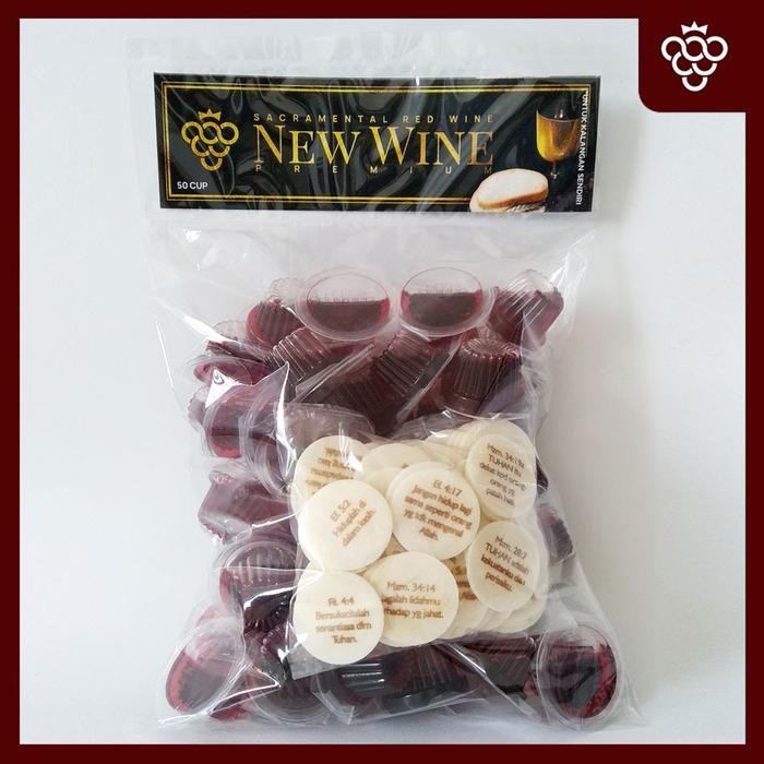 

Anggur Perjamuan Premium New Wine + Hosti Ayat Isi 50 Cup