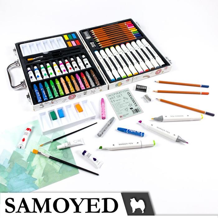 

ready stok peralatan gambar warna lukis / krayon / spidol / pensil warna / cat air padat / cake /