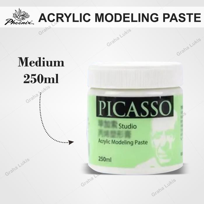 

ready stok phoenix acrylic modelling paste 250ml original