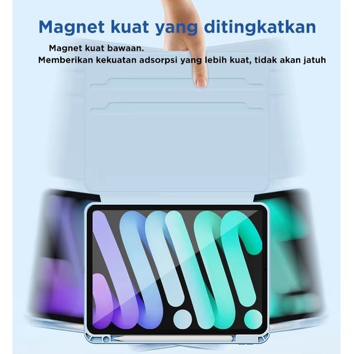 Casing Ipad Magnetic 720Rotation Case For Ipad Air5 Air4 Smart Strong Magnetic Stand Ipad Case For