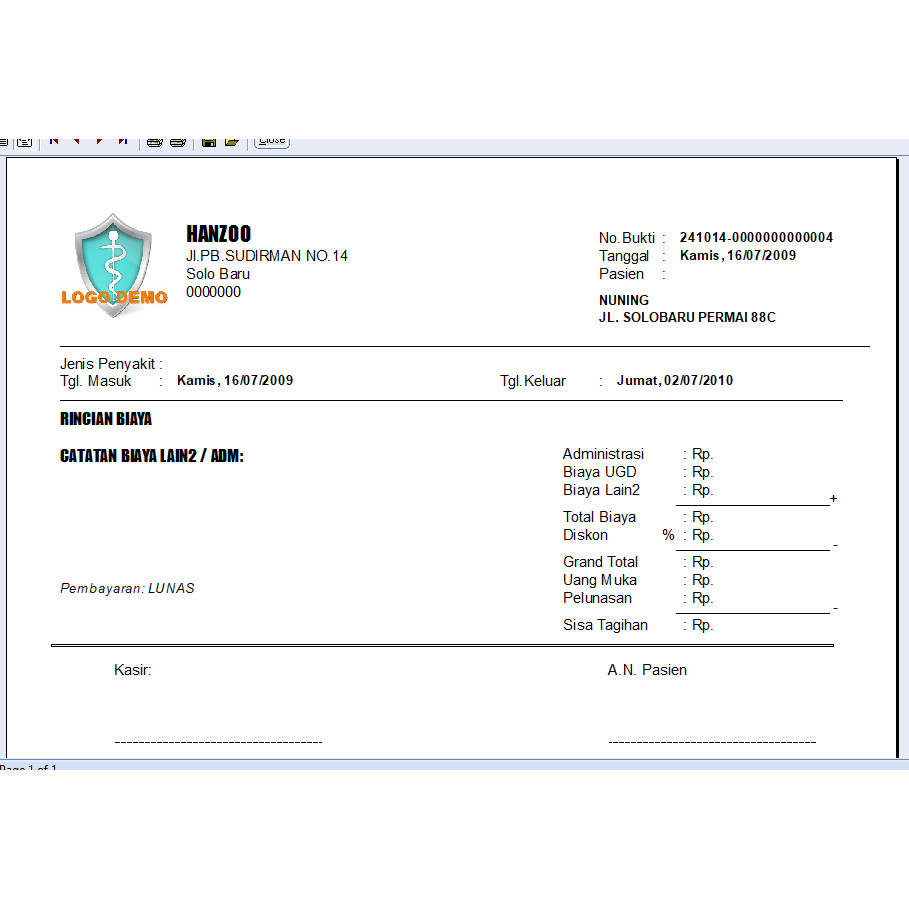 SOFTWARE APLIKASI KLINIK SIM RS (INCLUDE MESSAGE)