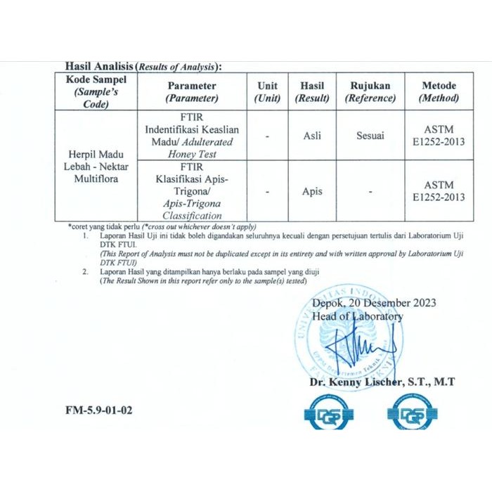 

Terlaris- Economical [Madu Lebah Herpil] Madu Asli Murni Nektar Multiflora 1 Kg Murni 100% Honey