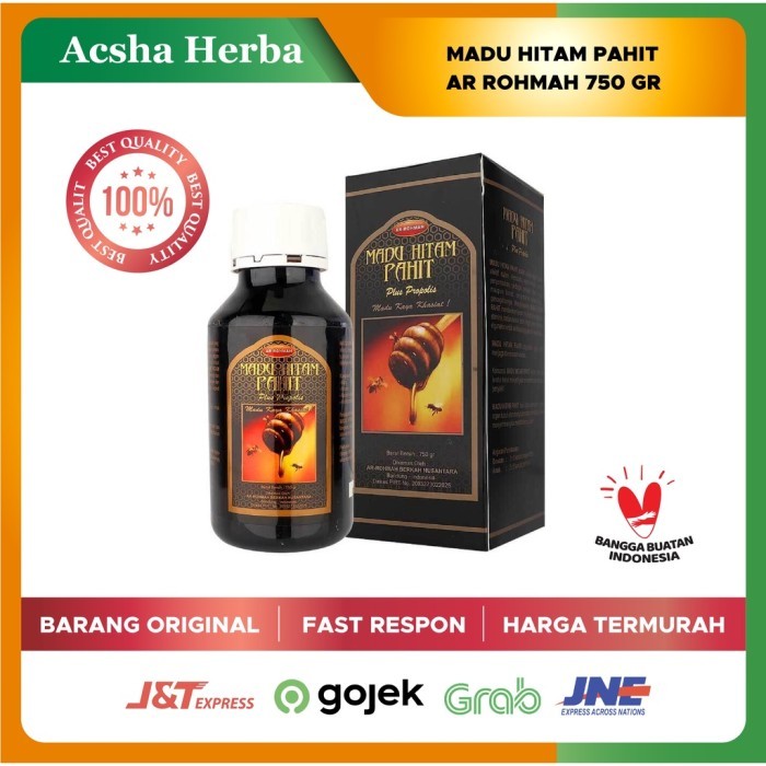 

Terlaris- Madu Hitam Pahit Ar Rohmah Plus Propolis 750Gr -Gratisongkir