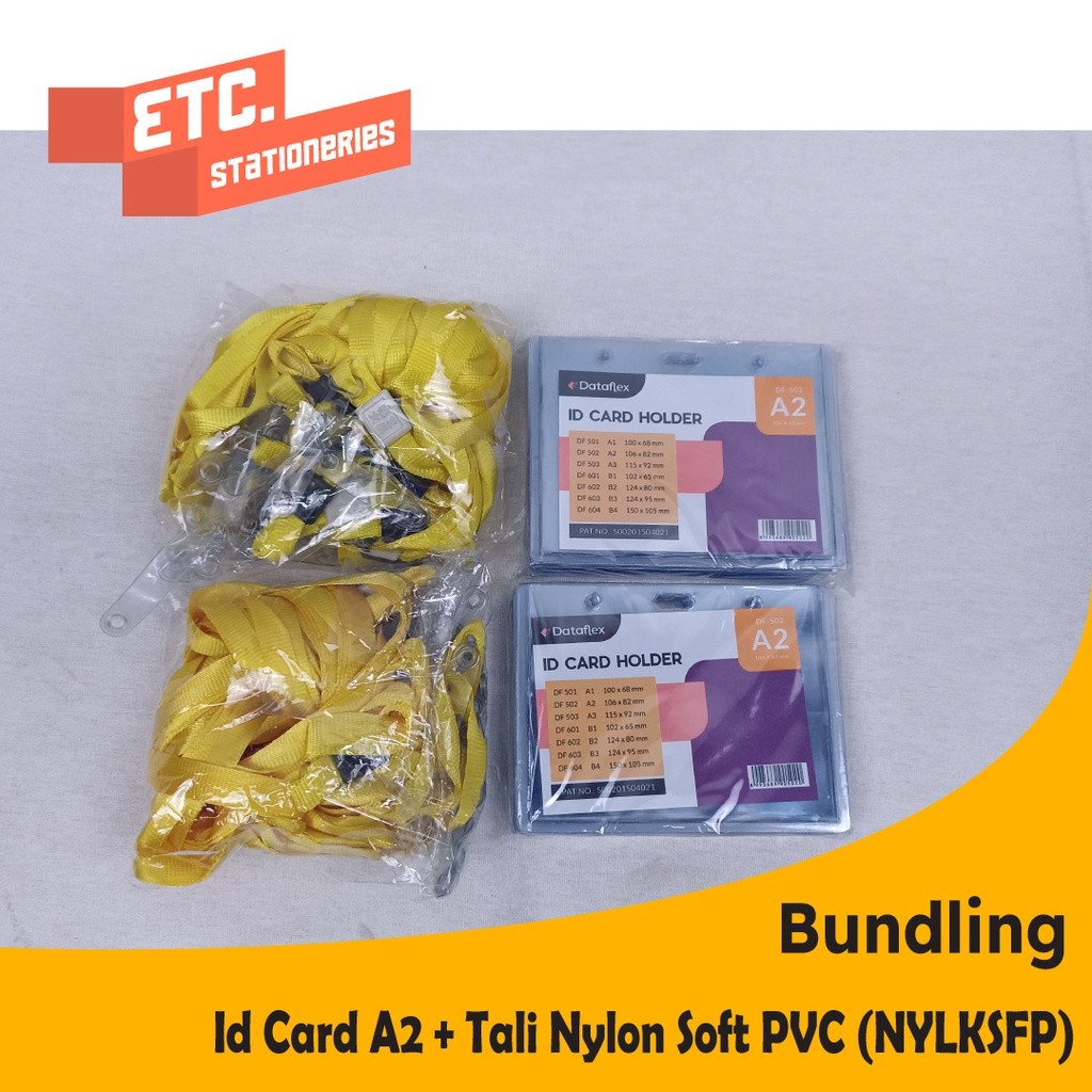 

Paket Bundling Id Card A2 + Tali Nylon Soft Pvc (NYLKSFP)