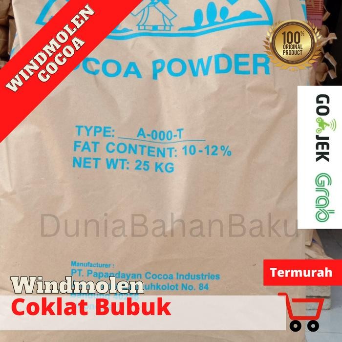 

Kualitas No1 Coklat Bubuk Windmolen Cocoa Powder 1Kg Asli 100% Kemasan Alu