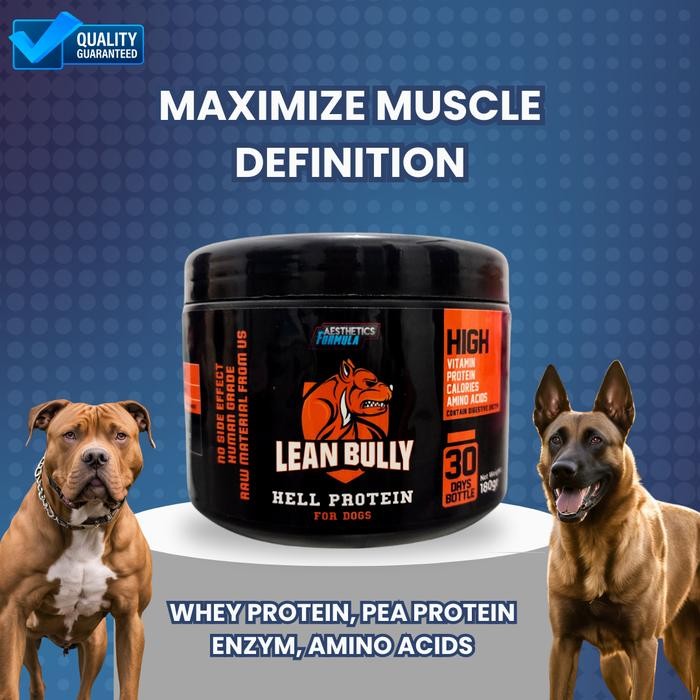 Suplemen / Vitamin Otot Anjing Lean Bully Hell Protein