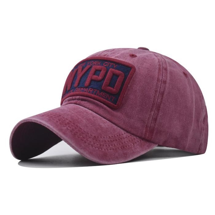 Famyly8 Topi Baseball Nypd Police Departement Premium Quality Casual Sporty Distro Vintage Style