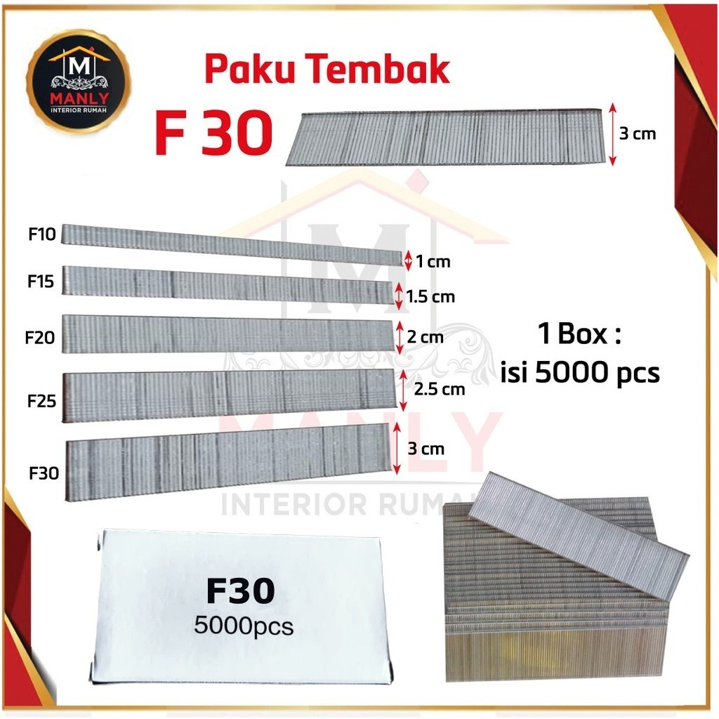 

Isi Paku tembak F30 Isi Air Nailer F30
